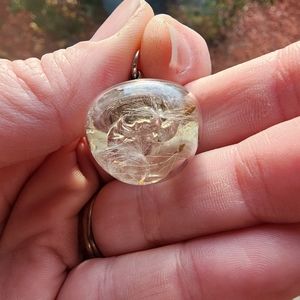 Jar of dandelions pendant